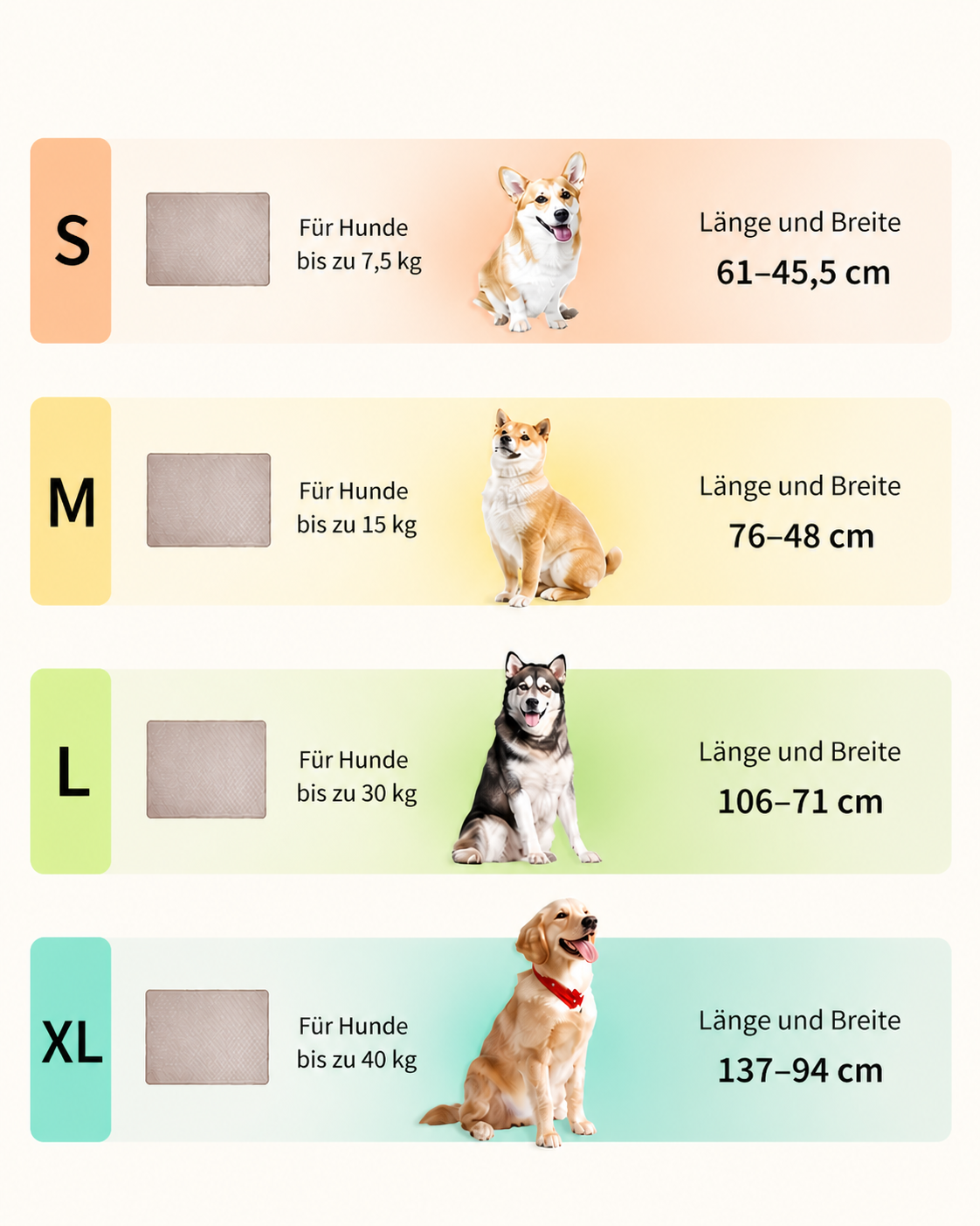 Selbstkühlende Hundematte – Wasserdichte Kühlmatte für Hunde
