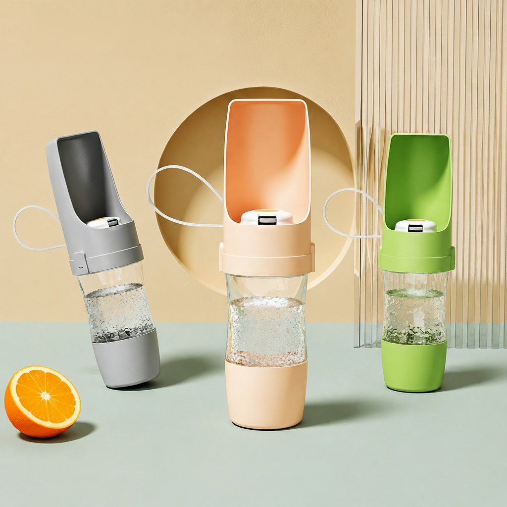 2 in 1 tragbare Trinkflasche