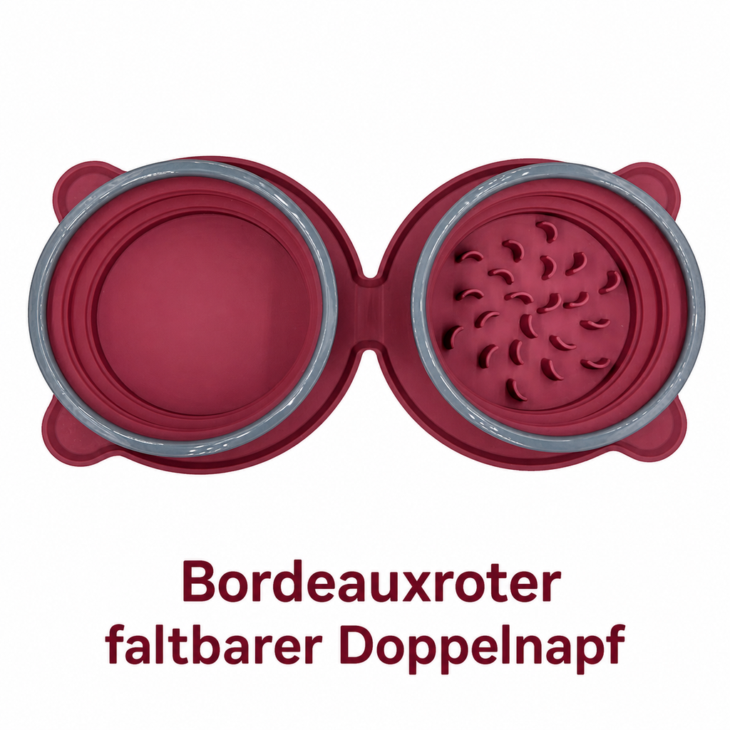Doppel-Hundenapf für Reisen