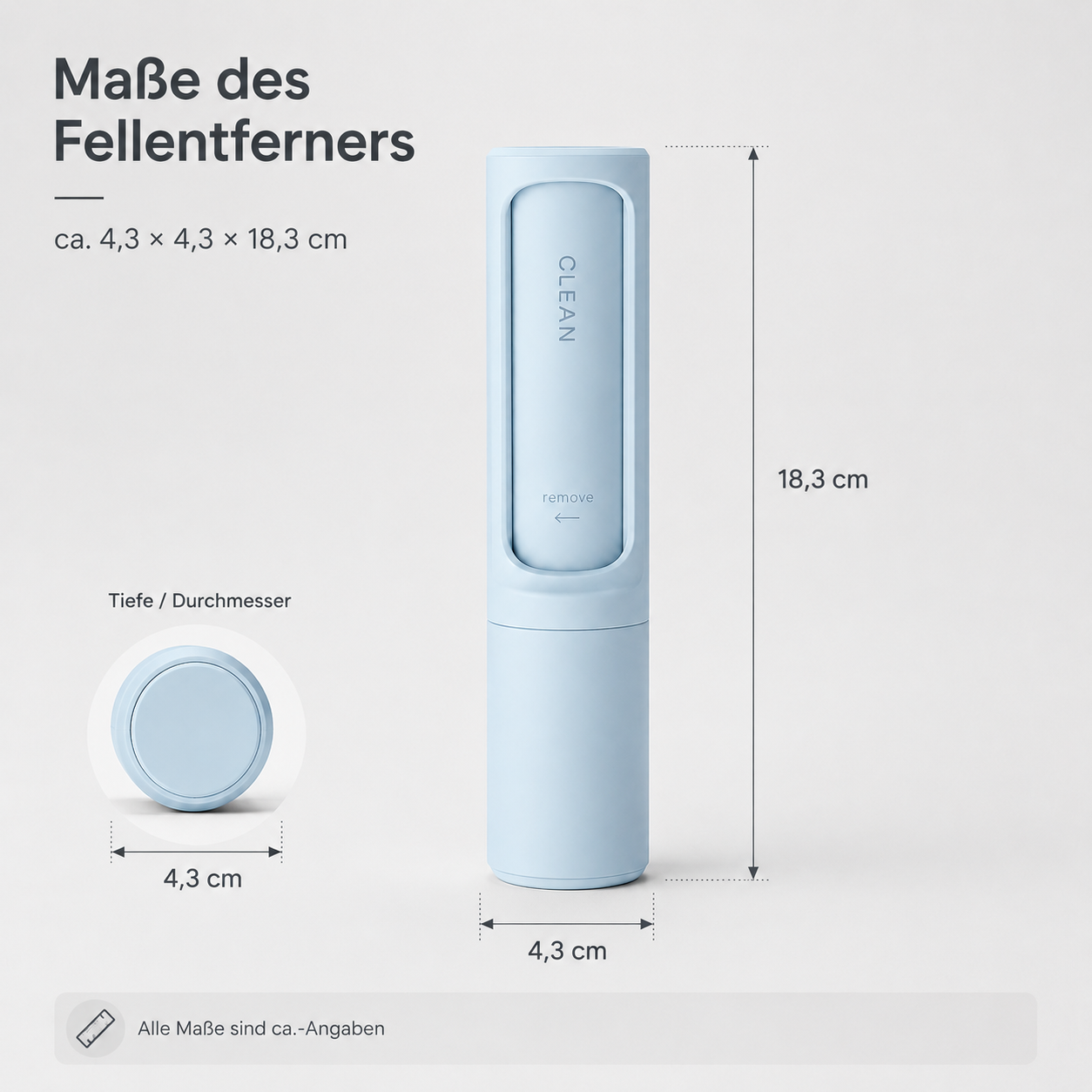 Selbstreinigender Tierfellentferner