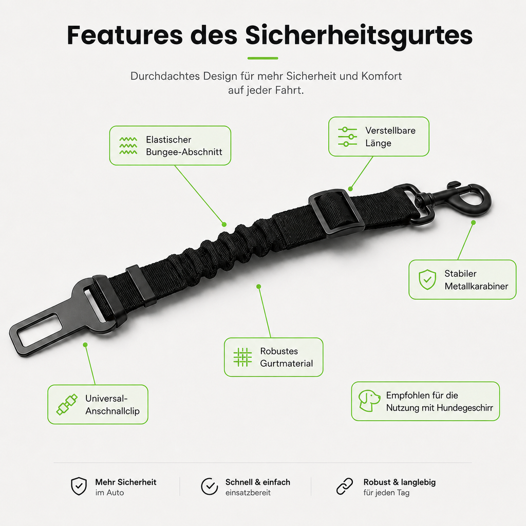 2-Hunde Sicherheitsgurt-Set