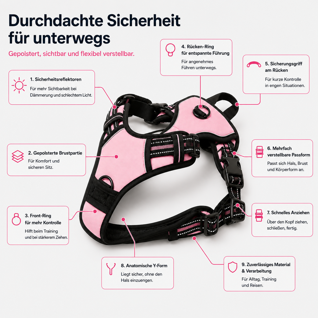 Gepolstertes Sicherheitsgeschirr